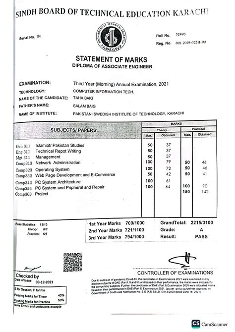 PBTE DAE Marksheet Result 2023, 1st 2nd 3rd 4th Year (OUT).